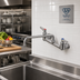Thumbnail image #2 for T&S Brass Wall-Mount Mixing Faucet with 14-Inch Swing Nozzle and 8-Inch Adjustable Centers