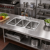 Thumbnail image #2 for John Boos Pro-Bowl 3-Compartment Drop-In Stainless Steel Sink, 36 x 18-1/2 x 10 Inches