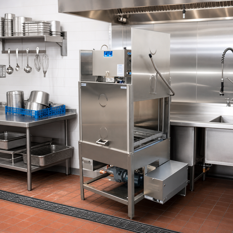 Product image #2 for American Dish Service HT-34 W/J-12 High-Temperature Door-Type Pot & Utensil Washer