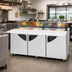 Thumbnail image #2 for Turbo Air Super Deluxe Three-Section Refrigerated Sandwich/Salad Prep Table with 18-Pan Opening