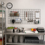 Thumbnail image #2 for Metro SmartWall WG2448K4 Wall-Mounted Wire Grid Panel, 48 x 24 Inches, Metroseal Gray Epoxy-Coated with Microban