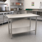 Thumbnail image #2 for Eagle Group BlendPort® BPT-2460EL 60" x 24" Stainless Steel Flat-Top Work Table with Galvanized Undershelf