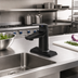 Thumbnail image #2 for T&S Brass LakeCrest Aesthetic 4-Inch Centerset Deck-Mount Single-Handle Escutcheon Faucet, Matte Black