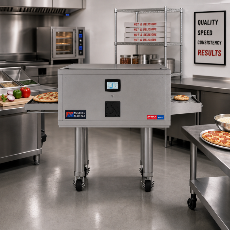 Product image #2 for Middleby Marshall CTX® Electric Countertop Quad-Deck Infrared Conveyor Oven, 55-Inch Cooking Chamber