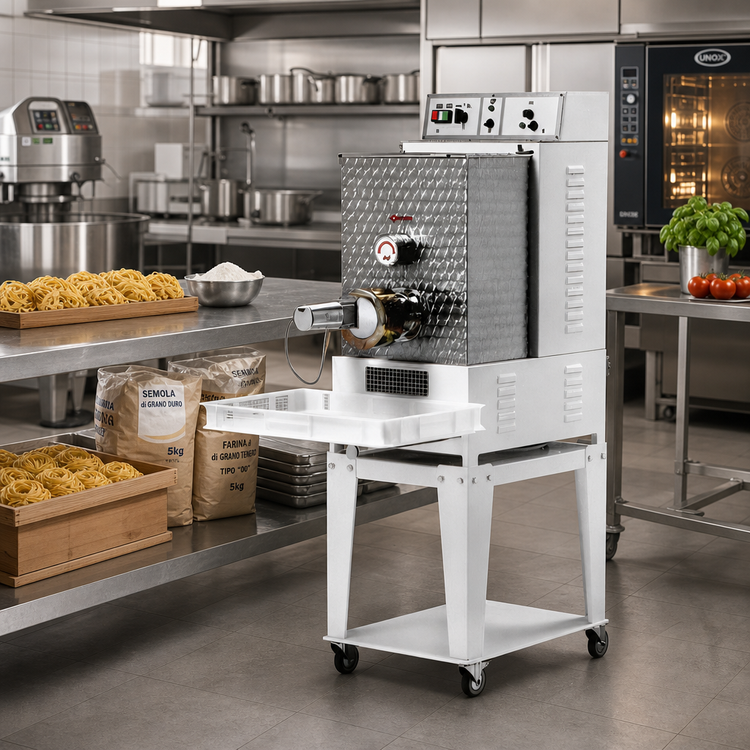 Product image #2 for Trento Avancini TR110 Commercial Floor Model Pasta Machine with 26 lb Tank Capacity and 62 lb/hr Output