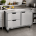 Thumbnail image #2 for Beverage-Air UCRD48AHC-2 Two-Section Undercounter Refrigerator with 2 Drawers and 1 Solid Door, 48 Inch, 13.9 Cu. Ft.