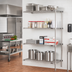 Thumbnail image #2 for Eagle Group 4-Tier Add-On Wire Shelving Unit, 60W x 18D x 63H Inches, Stainless Steel Finish