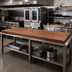 Thumbnail image #2 for Boos Block American Black Walnut Edge Grain Kitchen Countertop, 120 x 38 x 2-1/4 Inches