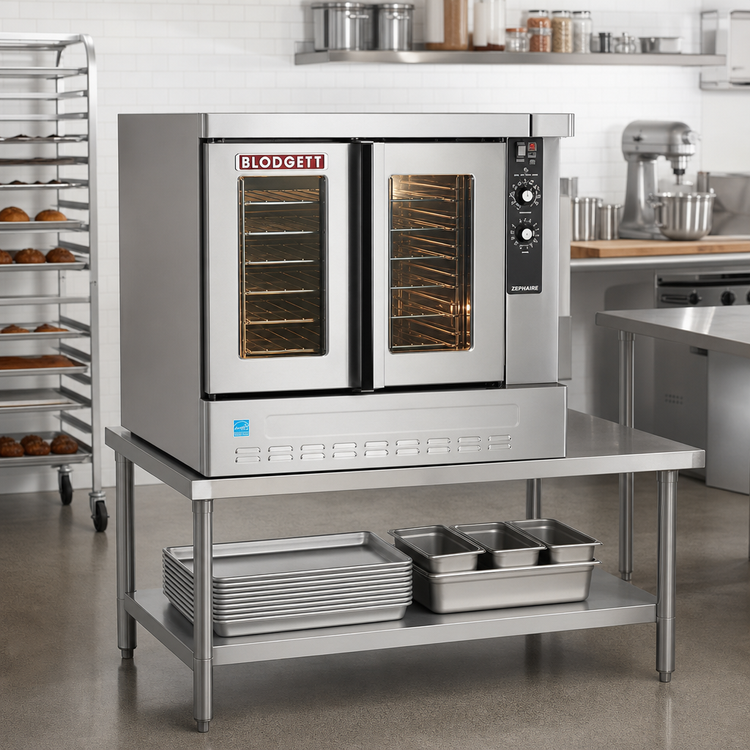 Product image #2 for Blodgett Zephaire 200-G Base Single-Deck Gas Convection Oven, Bakery Depth, 5-Pan Capacity