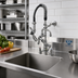 Thumbnail image #2 for T&S Brass Mini Pre-Rinse Faucet Unit, Dual Temperature, 6-Inch Swing Nozzle, Deck Mount
