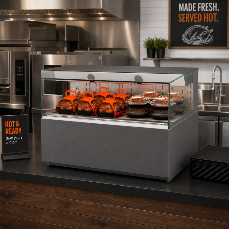 Product image #2 for Reveal Heated Self-Service Countertop Hot Food Display Case, 47-3/4" W x 33" D x 32-7/8" H