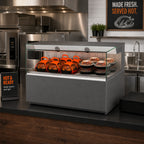 Thumbnail image #2 for Structural Concepts Reveal® NR4833HSSV Heated Self-Service Countertop Hot Food Display Case, Convection, LED, Stainless Steel Interior