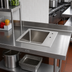 Thumbnail image #2 for John Boos Pro-Bowl Drop-In 1-Compartment Stainless Steel Hand Sink, 10-Inch Deep Bowl