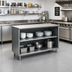 Thumbnail image #2 for Eagle Group Spec-Master Open Front Plate Cabinet with Stainless Steel Top and Fixed Shelf, 72W x 15D