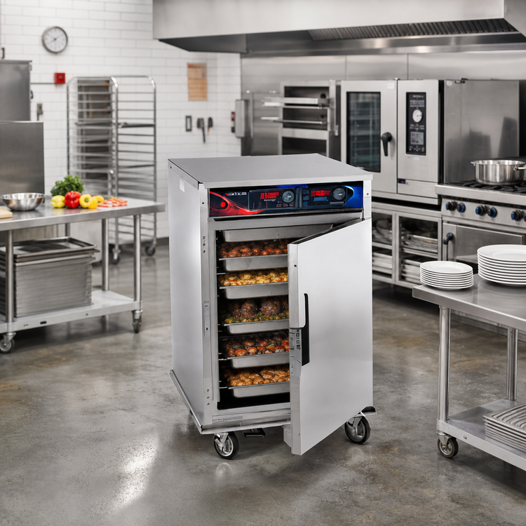 Product image #2 for Cres Cor Roast-N-Hold AquaTemp Half-Size Mobile Cook and Hold Convection Oven, 208V, 1-Phase