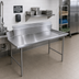 Thumbnail image #2 for Advance Tabco Left-Hand Clean Straight Stainless Steel Dish Table, 71 x 30 x 44 Inches, 10-1/2-Inch Backsplash