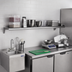 Thumbnail image #2 for Eagle Group 96-Inch x 10-Inch Wall-Mounted Stainless Steel Shelf, 14 Gauge Type 304
