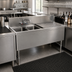 Thumbnail image #2 for Advance Tabco Prestige Supreme 2-Compartment Underbar Sink with Right Drainboard and Included Faucet, 48 Inch