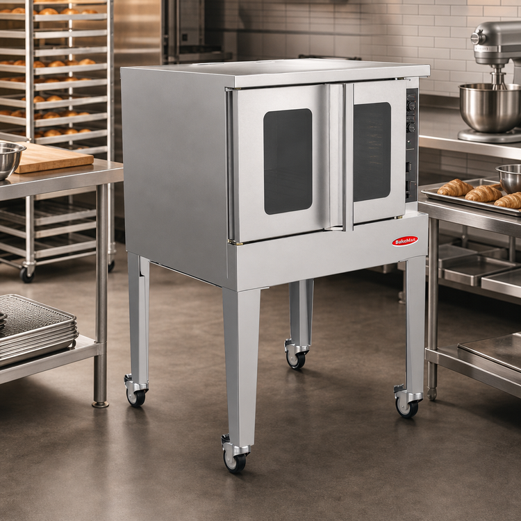 Product image #2 for BakeMax BASCO5E Electric Full-Size Single-Deck Convection Oven, 9-Pan Capacity
