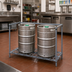 Thumbnail image #2 for Quantum Modular Wire Keg Dunnage Rack, 3-Keg Capacity, Gray Epoxy Antimicrobial Finish