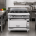 Thumbnail image #2 for Vulcan V Series 18-Inch Heavy-Duty 2-Burner Gas Range with Cabinet Base