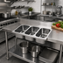 Thumbnail image #2 for Eagle Group Three Compartment Weld-In Sink with 10 x 14 x 9-1/2 Inch Bowls