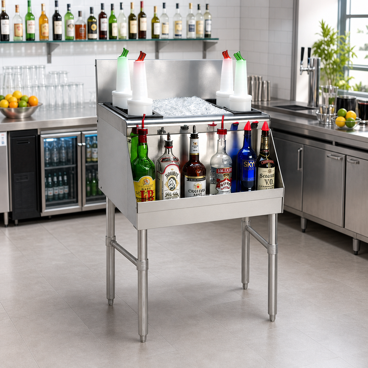 Product image #2 for Advance Tabco Prestige Supreme 48-Inch Stainless Steel Bar Ice Chest, 146-lb Capacity, No Cold Plate