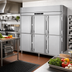 Thumbnail image #2 for Victory UltraSpec Three-Section Stainless Steel Reach-In Freezer with Six Solid Half Doors, Self-Contained