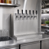 Thumbnail image #2 for Glastender 6-Faucet Wall Mount Air-Cooled Draft Dispensing Tower, Stainless Steel