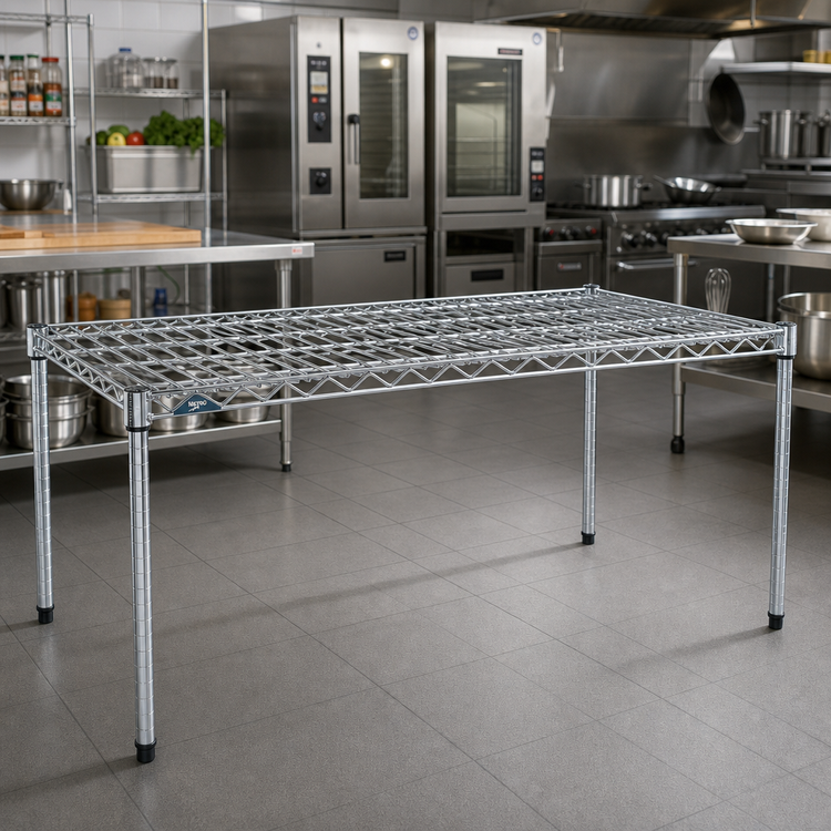 Product image #2 for Metro Super Erecta Super Adjustable Super Wide Chrome Plated Wire Shelf, 72 x 36 Inch