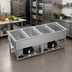 Thumbnail image #3 for Vollrath Hot/Cold/Frozen 4-Well Flat Flange Drop-In Food Well with Self-Contained Refrigeration, 120/208-240V