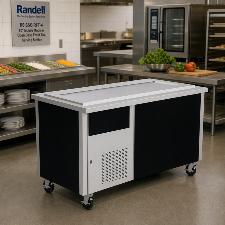 Product image #2 for Randell RS SSO-RFT-4 60" Mobile Modular Open Base Frost Top Serving Station