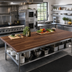 Thumbnail image #2 for Boos Block Blended Edge Grain American Black Walnut Kitchen Countertop - 120 x 25 x 1-1/2 Inch, Varnique Finish