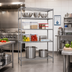 Thumbnail image #2 for Redipak 5-Tier Wire Shelving Unit, 60W x 18D x 63H, Stationary, Pewter Gray Epoxy