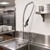 Thumbnail image #2 for BK Resources WorkForce 8-Inch Splash Mount Lead-Free Pre-Rinse Assembly with 18-Inch Add-On Faucet