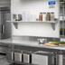 Thumbnail image #2 for Advance Tabco Wall-Mounted Stainless Steel Shelf, 132W x 15D, 18 Gauge 430 Stainless Steel