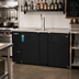 Thumbnail image #2 for Everest Refrigeration EBD3-BB Two-Section Back Bar & Direct Draw Keg Refrigerator Combo with Single Faucet, 68 Inch Flat Top, 24 Cu. Ft.