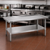 Thumbnail image #2 for Eagle Group 36-3/8 Inch x 24-3/8 Inch Stainless Steel Griddle/Equipment Stand with Adjustable Undershelf