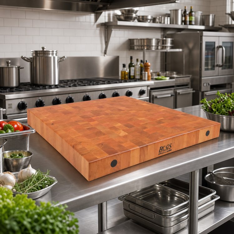 Product image #2 for Boos Block End Grain American Cherry Island Countertop, 30 x 27 x 4 Inch