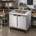 Thumbnail image #2 for Beverage-Air SPE36HC-S Two-Section 36-Inch Salad Top Refrigerated Prep Table with Solid Hinged Doors