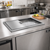 Thumbnail image #2 for Advance Tabco Special Value Series Drop-In Stainless Steel Ice Bin with Sliding Cover, 50 lb Capacity