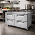 Thumbnail image #2 for Turbo Air Super Deluxe 2-Section Undercounter Drawer Refrigerator with 4 Stainless Steel Drawers