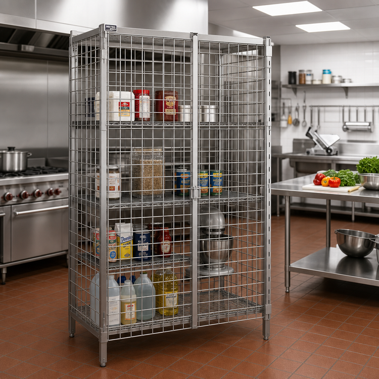 Product image #2 for Metro Super Erecta Stationary Stainless Steel Wire Security Cage