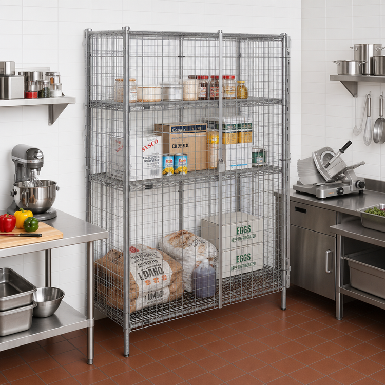Product image #2 for Metro Super Erecta Stationary Stainless Steel Wire Security Cage