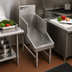 Thumbnail image #2 for Eagle Group Spec-Bar Recessed Workboard with Perforated Stainless Steel Insert, 30 x 29 Inch, Freestanding Open Base