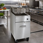 Thumbnail image #2 for Imperial (Middleby) IFS-75-E 75 lb Electric Floor Fryer with Immersed Elements, Stainless Steel, 18 kW, 208/240V 3-Phase