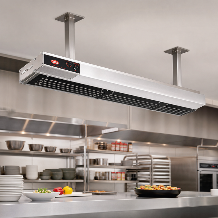 Product image #2 for Hatco Glo-Ray High Watt Dual Infra-Black Strip Heater, 18 Inch, Unlighted, 6-Inch Spacer, 700 Watts