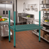 Thumbnail image #2 for QuadPlus 42 x 24 Inch Solid Green Polymer Shelf Mat with QuadTruss Frame