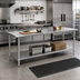 Thumbnail image #3 for 72 Inch x 30 Inch Stainless Steel Prep and Work Table with 1.5 Inch Backsplash and Undershelf