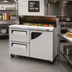 Thumbnail image #2 for Turbo Air Super Deluxe 2-Section Sandwich/Salad Prep Table with 2 Drawers and 1 Door, 48-1/4 Inch, 15 Cu. Ft.